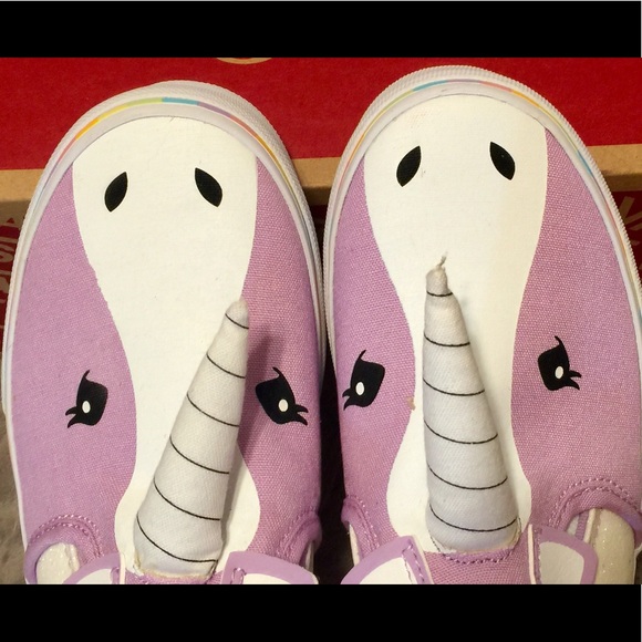 VANS ASHER UNICORN GLITTER SLIP ON - Picture 7 of 10